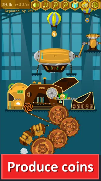 Steampunk Idle Gear Spinner (Стеампанк Идл Спиннер Фабрика)  [МОД Меню] Screenshot 2