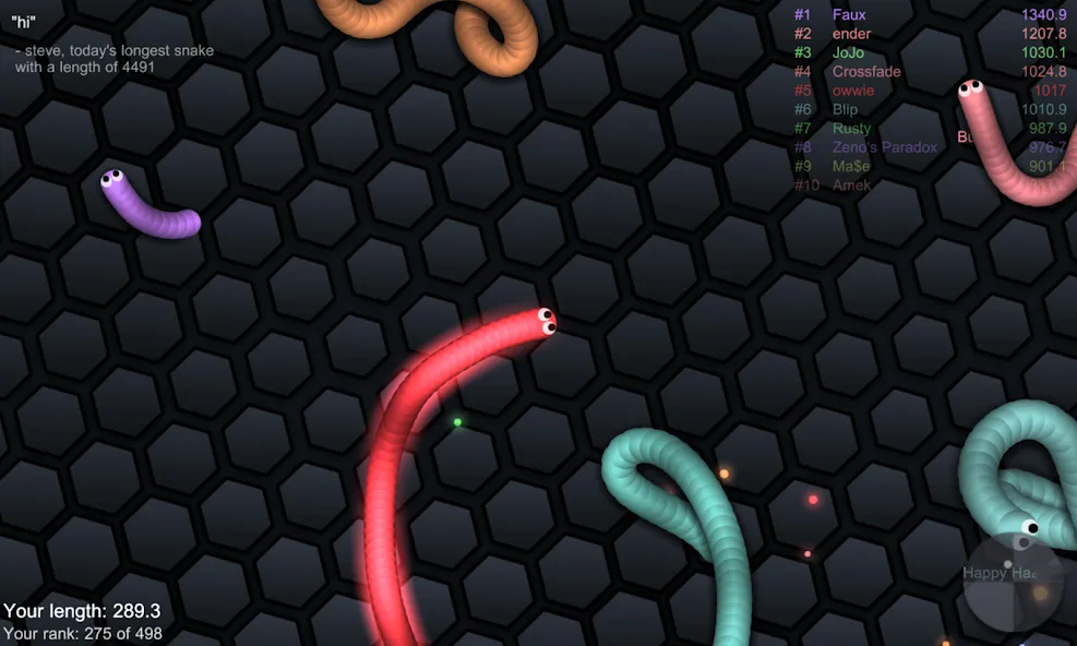 slither.io  [МОД Mega Pack] Screenshot 2