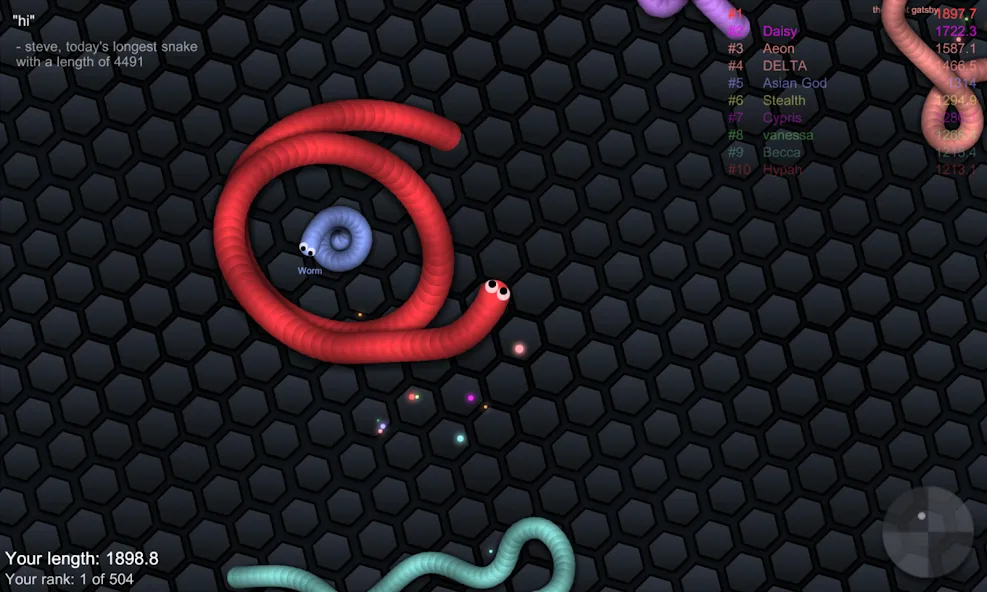 slither.io  [МОД Mega Pack] Screenshot 4