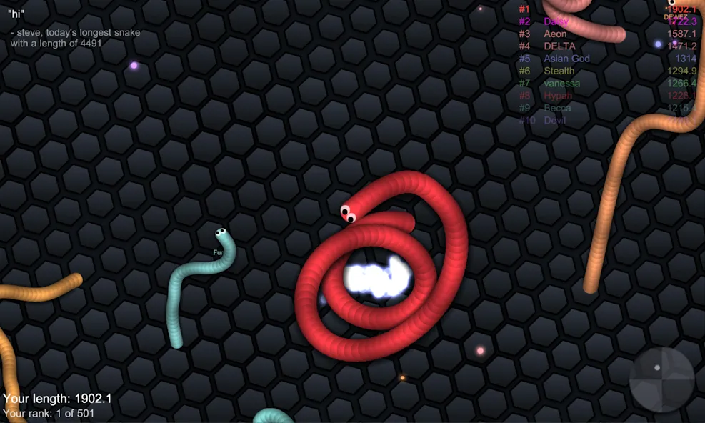 slither.io  [МОД Mega Pack] Screenshot 5