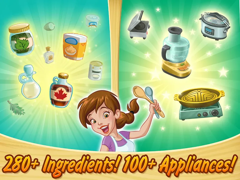 Kitchen Scramble: Cooking Game (Китчен Скрэмбл)  [МОД Unlimited Money] Screenshot 3