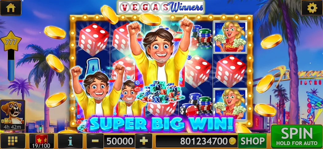 Slots of Luck: Vegas Casino (Слоты удачи)  [МОД Бесконечные монеты] Screenshot 2