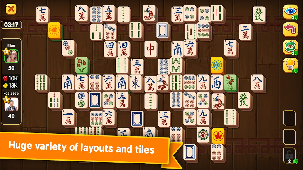 Mahjong Duels (Маджонг Дуэли)  [МОД Бесконечные монеты] Screenshot 1