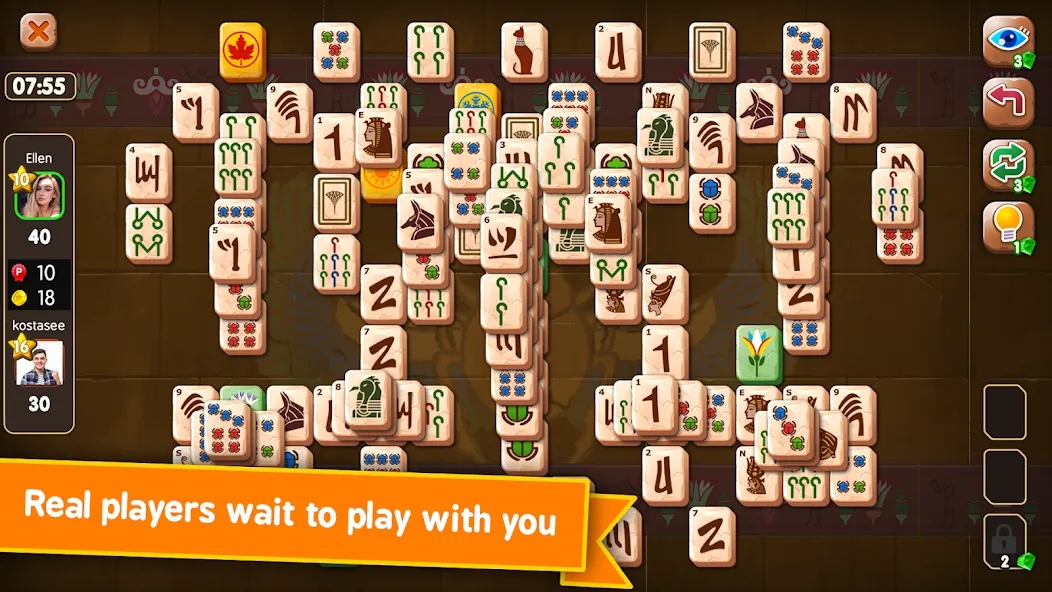 Mahjong Duels (Маджонг Дуэли)  [МОД Бесконечные монеты] Screenshot 3