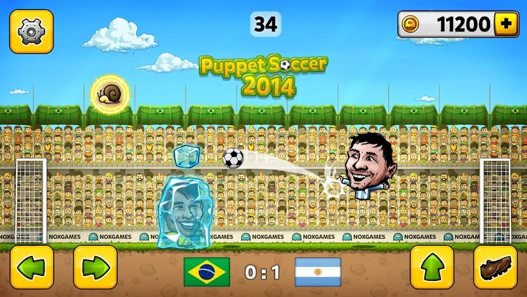 Puppet Soccer - Football  [МОД Menu] Screenshot 1