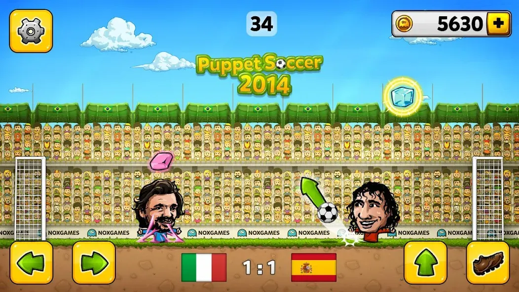 Puppet Soccer - Football  [МОД Menu] Screenshot 3