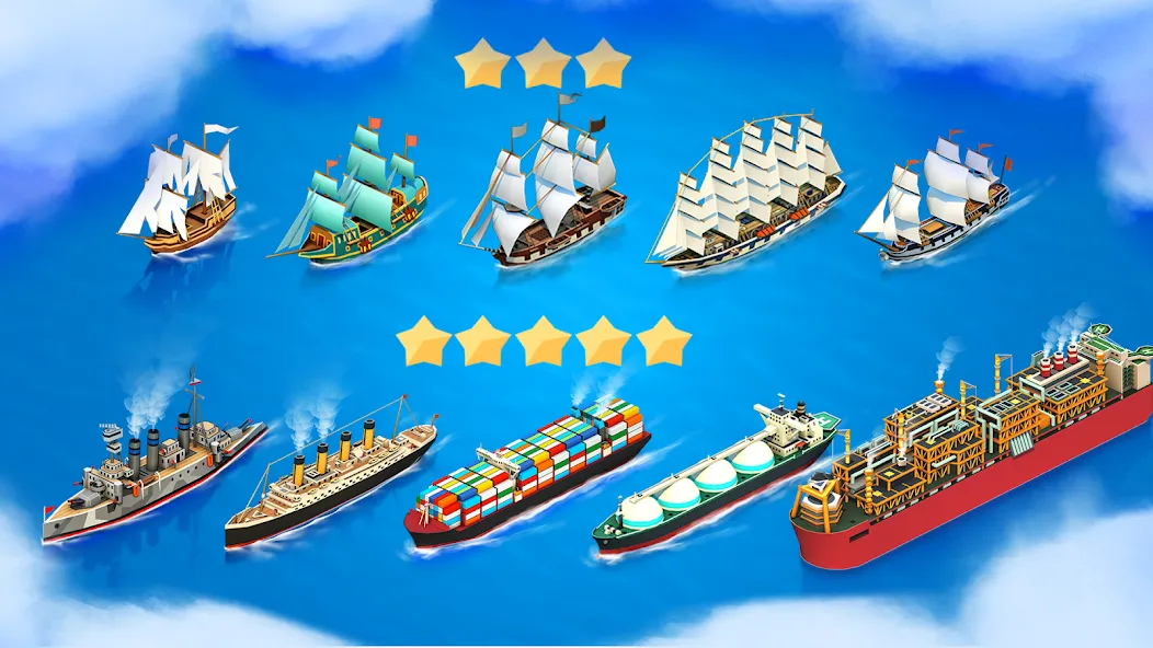 Sea Port: Cargo Boat Tycoon (Си Порт)  [МОД Бесконечные деньги] Screenshot 4