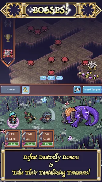 Cave Heroes:Idle Dungeon RPG (Кейв Хероес)  [МОД Много денег] Screenshot 2