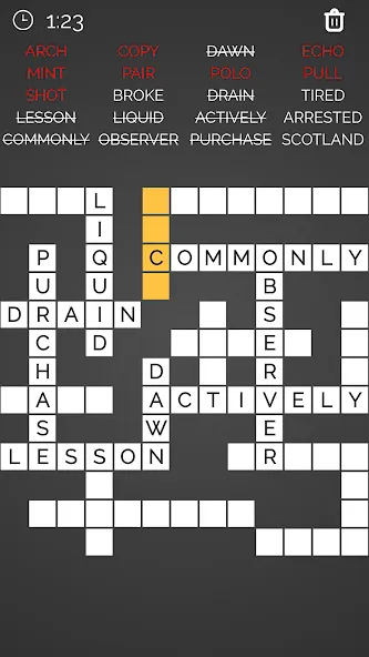 Crossword : Word Fill  [МОД Бесконечные монеты] Screenshot 2