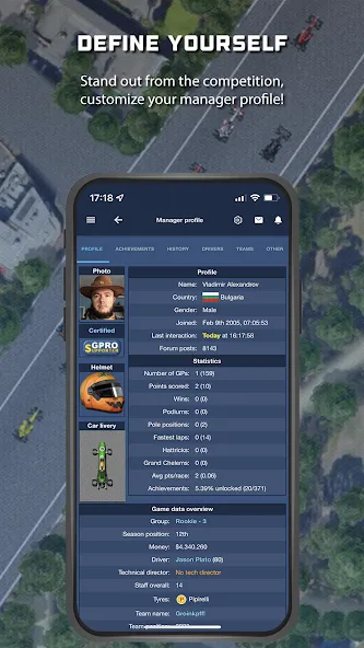 GPRO - Classic racing manager (ГПРО)  [МОД Unlimited Money] Screenshot 2
