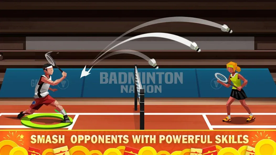 Badminton League  [МОД Бесконечные деньги] Screenshot 2