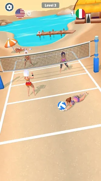 Beach Volleyball Game (Бичволлейбол игра)  [МОД Много монет] Screenshot 3