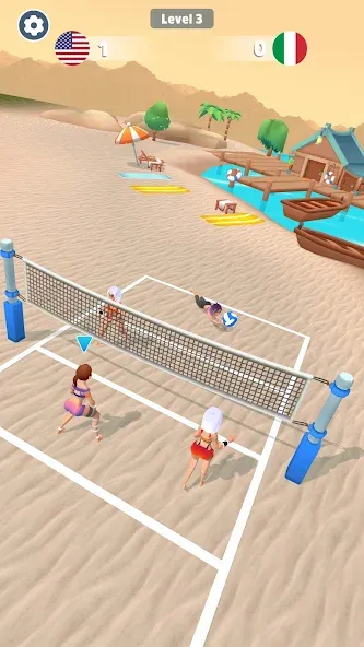 Beach Volleyball Game (Бичволлейбол игра)  [МОД Много монет] Screenshot 5