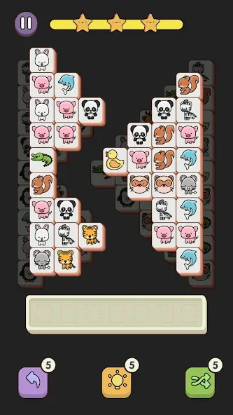 Match 3 Animal - Zen Puzzle (Матч 3 Животное)  [МОД Много денег] Screenshot 1