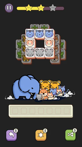 Match 3 Animal - Zen Puzzle (Матч 3 Животное)  [МОД Много денег] Screenshot 4