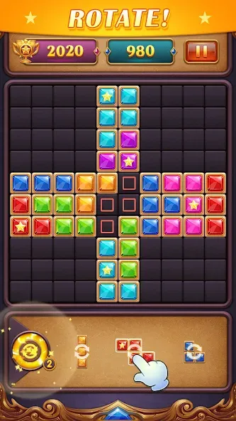 Block Puzzle: Diamond Star  [МОД Бесконечные монеты] Screenshot 5