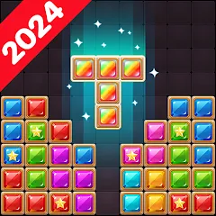 Скачать взломанную Block Puzzle: Diamond Star  [МОД Бесконечные монеты] - стабильная версия apk на Андроид