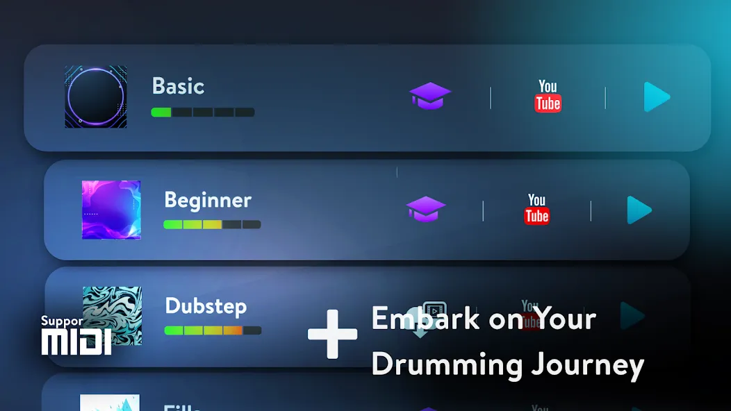 Real Drum: electronic drums (Риал драм)  [МОД Menu] Screenshot 3