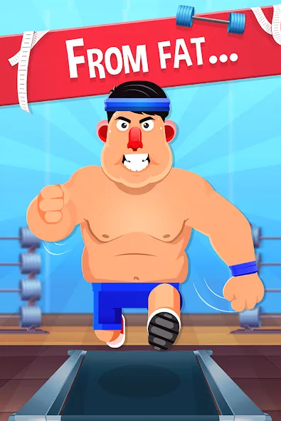 Fat No More: Sports Gym Game! (Фэт Но Море)  [МОД Много монет] Screenshot 1