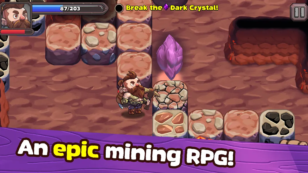 Mine Quest 2: RPG Mining Game (Мине Квест 2)  [МОД Menu] Screenshot 1