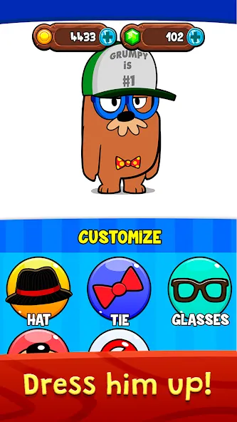 My Grumpy: Funny Virtual Pet (Май Грампи)  [МОД Бесконечные деньги] Screenshot 3