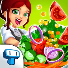 Скачать взломанную My Salad Bar: Veggie Food Game (Мой салатбар)  [МОД Много денег] - последняя версия apk на Андроид