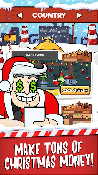 Santa’s Capitalist Factory  [МОД Бесконечные монеты] Screenshot 2