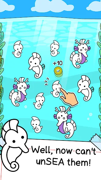 Seahorse Evolution: Sea Mutant (Сиходеволюция)  [МОД Unlocked] Screenshot 2