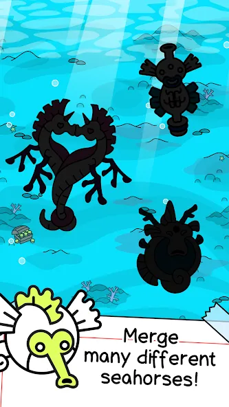 Seahorse Evolution: Sea Mutant (Сиходеволюция)  [МОД Unlocked] Screenshot 3