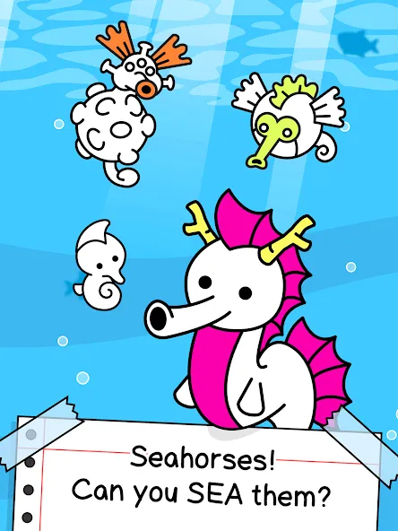 Seahorse Evolution: Sea Mutant (Сиходеволюция)  [МОД Unlocked] Screenshot 5