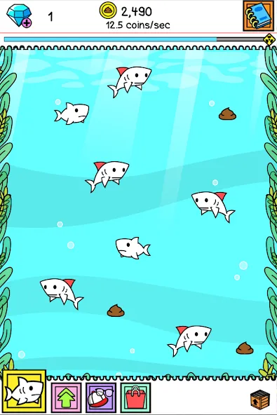 Shark Evolution: Idle Game (Шарк Эволюшн)  [МОД Все открыто] Screenshot 5