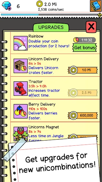 Unicorn Evolution: Idle Catch (Юникорн Эволюшн)  [МОД Mega Pack] Screenshot 4