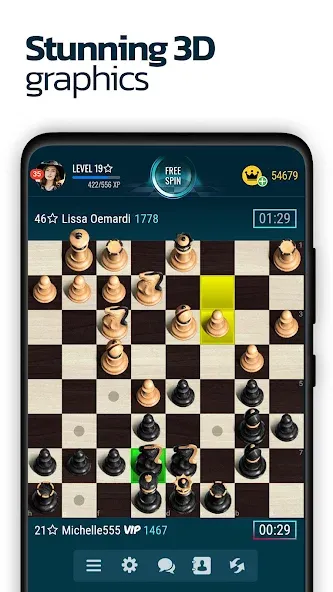 Chess Online  [МОД Много монет] Screenshot 1