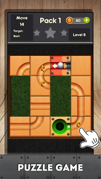 Rolling ball - slide puzzle  [МОД Много денег] Screenshot 4