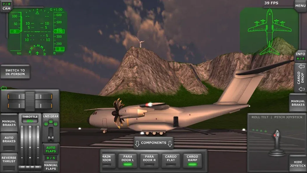 Turboprop Flight Simulator (Турбовинтовой симулятор полета 3D)  [МОД Много монет] Screenshot 2