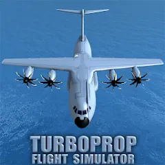 Взломанная Turboprop Flight Simulator (Турбовинтовой симулятор полета 3D)  [МОД Много монет] - полная версия apk на Андроид