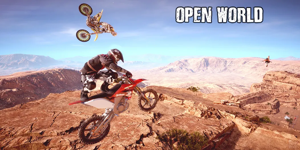 Dirt MX Bikes KTM Motocross 3D (Дирт МХ Байкс КТМ Мотокросс 3Д)  [МОД Бесконечные деньги] Screenshot 1