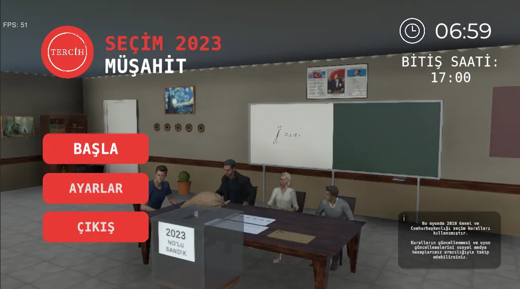 Seçim 2023 Müşahit oyunu  [МОД Unlimited Money] Screenshot 1