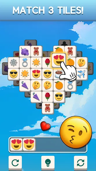 Tile Match Emoji -Triple Tile (Тил Матч Эмоджи)  [МОД Бесконечные монеты] Screenshot 2