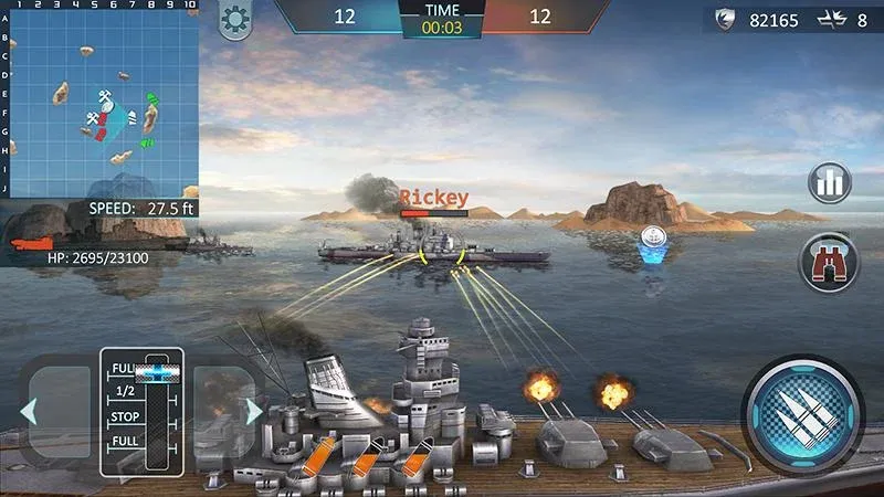 Warship Attack 3D  [МОД Много денег] Screenshot 1