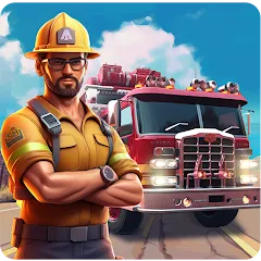 Взлом Real Firefighter 3D Simulator (Реальный Пожарник 3D Симулятор)  [МОД Все открыто] - полная версия apk на Андроид