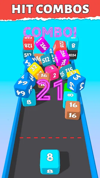 Bounce Merge 2048 Join Numbers  [МОД Много монет] Screenshot 5