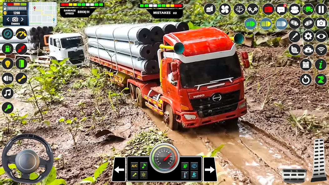 Mud Truck Runner Simulator 3D  [МОД Unlocked] Screenshot 2