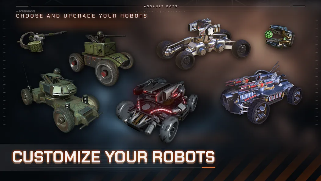 Assault Bots: Multiplayer (Ассальт Ботс)  [МОД Unlimited Money] Screenshot 2