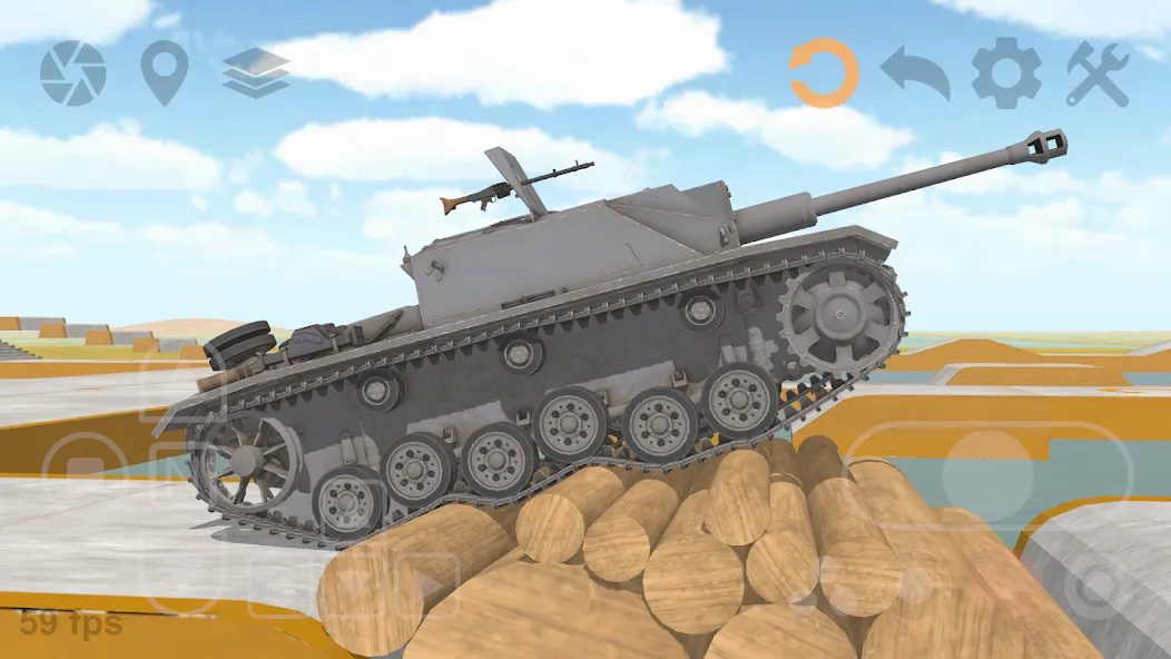 Tank Physics Mobile Vol.3  [МОД Mega Pack] Screenshot 3