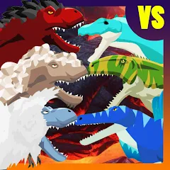 Взломанная T-Rex Fights More Dinosaurs  [МОД Unlimited Money] - последняя версия apk на Андроид