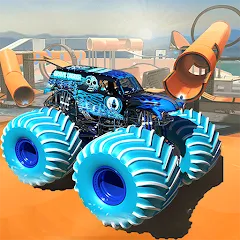 Взломанная Monster Truck Car Game 3d (Монстр Трак Стант)  [МОД Бесконечные деньги] - последняя версия apk на Андроид