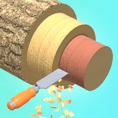 Взломанная Wood Turning 3D - Carving Game  [МОД Unlocked] - полная версия apk на Андроид