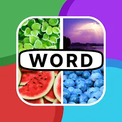 Взломанная 4 Pics 1 Word: Guessing Games  [МОД Меню] - полная версия apk на Андроид