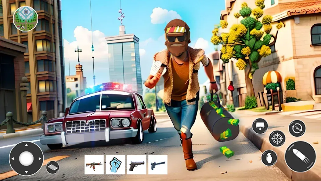 Gangster Car Theft Games (Гангстерская автомобильная война игр)  [МОД Menu] Screenshot 3